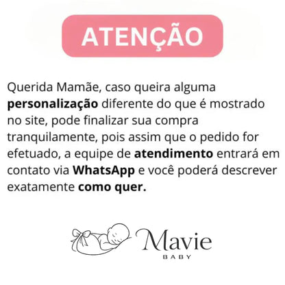 PROMOÇÃO Kit Saída Maternidade Personalizável Completa - Veste Até 4 Meses (Menino)