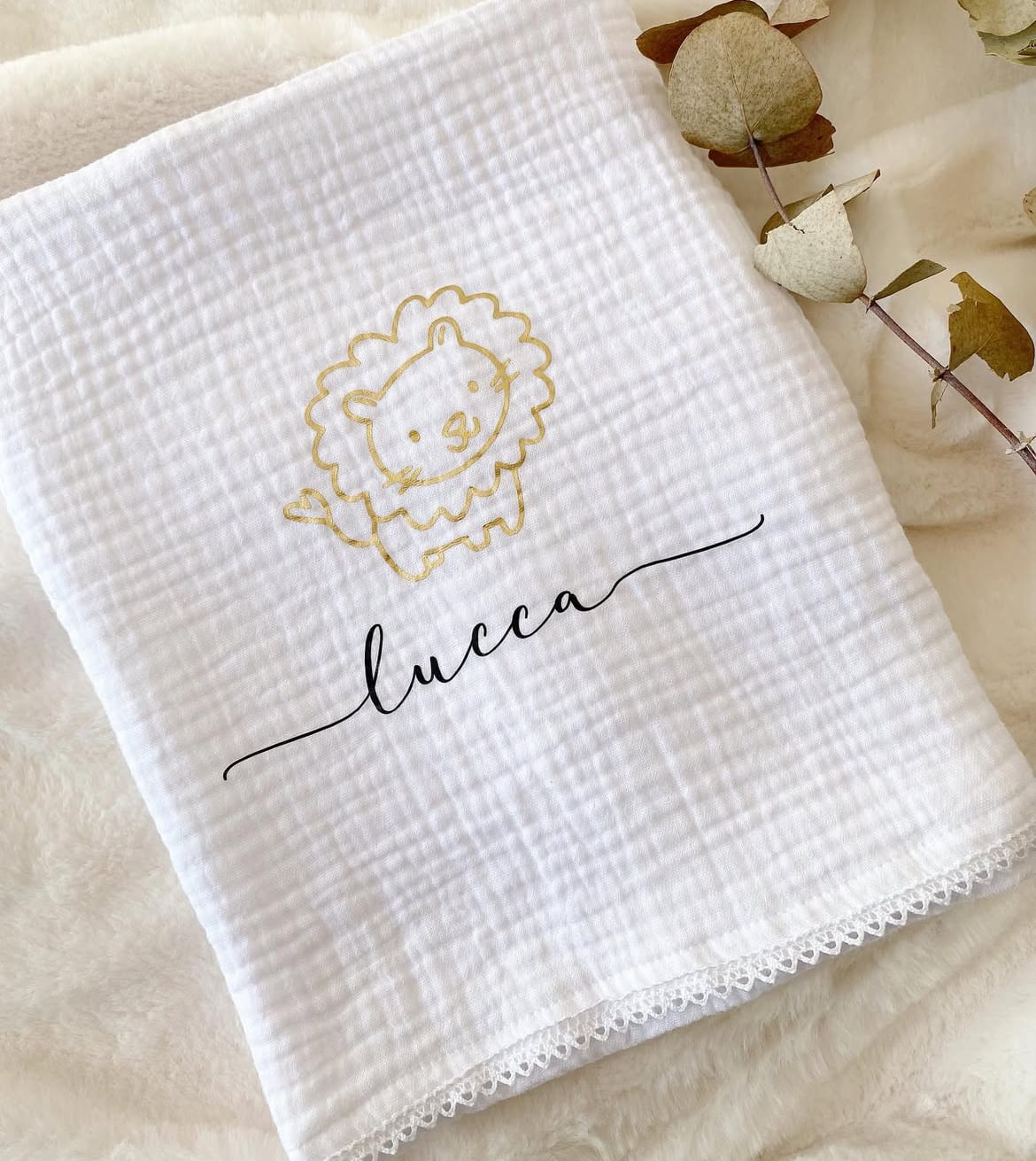 Kit de Fraldinha Personalizado com Nome do Bebê | 6 Peças Personalizadas