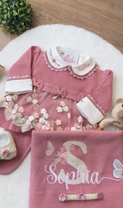 Kit Saída Maternidade Sophia 6 Peças PROMO DIA DOS PAIS