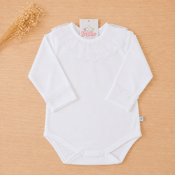 BODY BRANCO C/ RENDA