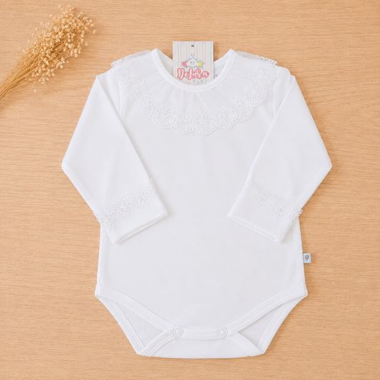BODY BRANCO C/ RENDA
