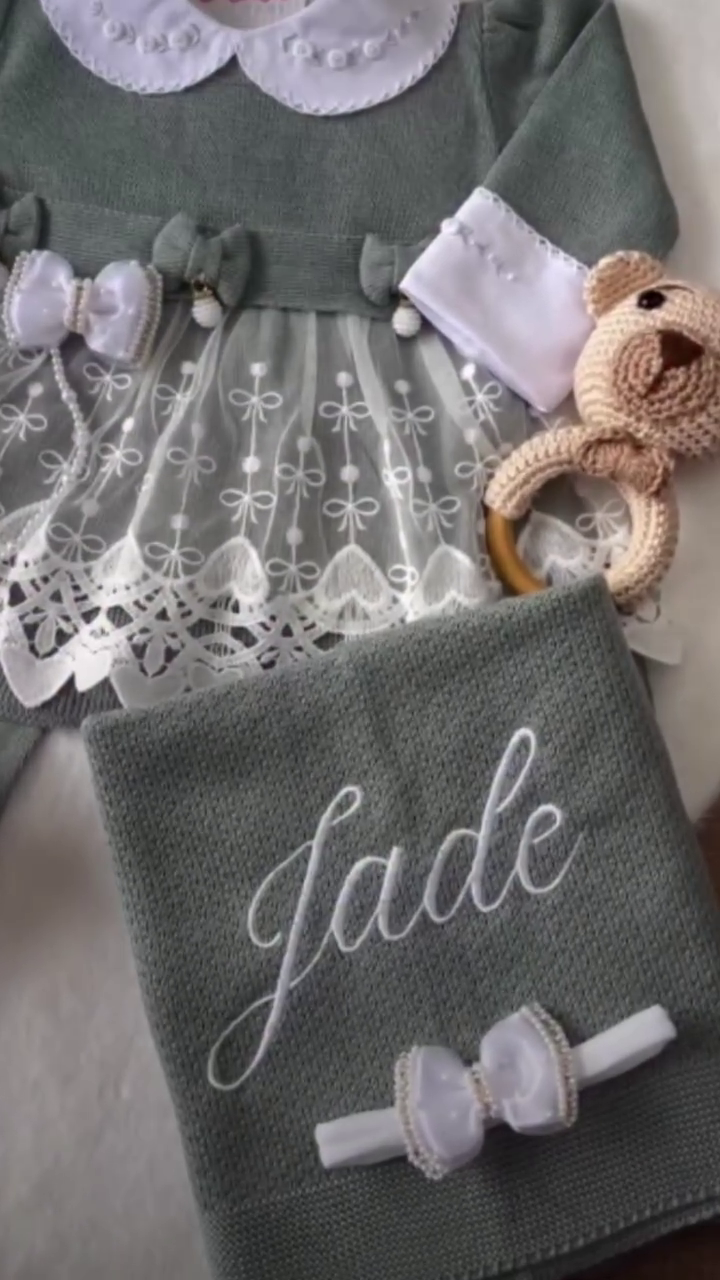 Kit Maternidade Personalizado Completo Jade Personalize Com o Nome da sua Princesa