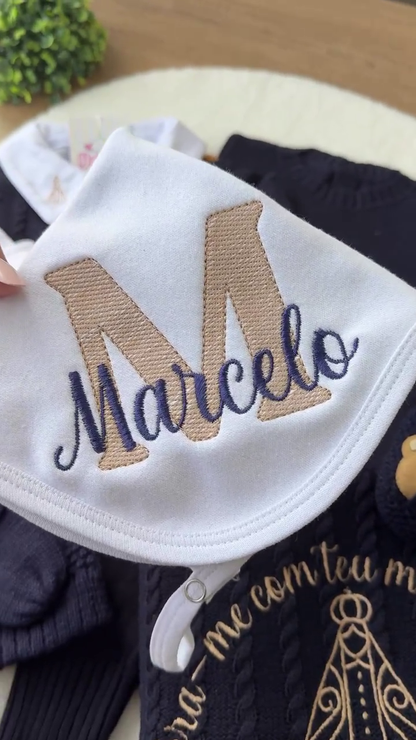 Kit Maternidade Personalizado Completo Marcelo Personalize Com o Nome do seu Príncipe