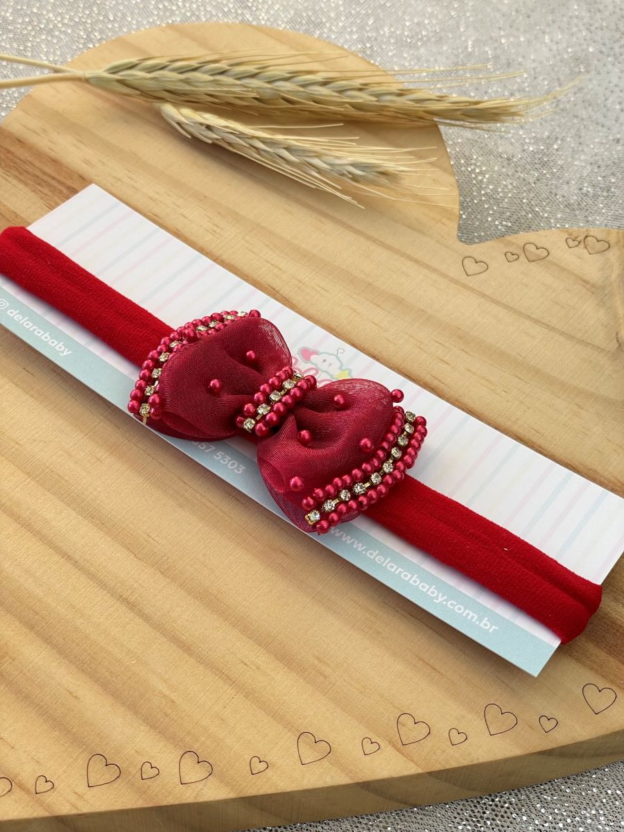 FAIXINHA LAÇO VERMELHO