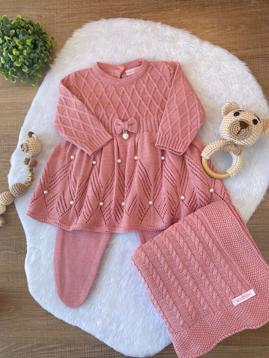 KIT SAIDA MATERNIDADE ANA ROSE 6 PEÇAS