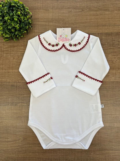 KIT SAIDA DE MATERNIDADE HELENA VERMELHA 6 PEÇAS PERSONALIZADO