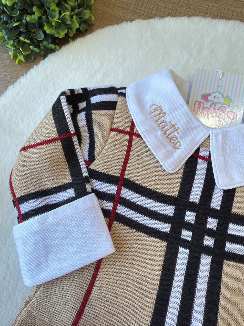 KIT SAIDA DE MATERNIDADE LÉO 3 PEÇAS PERSONALIZADO