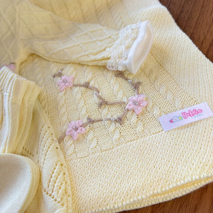 KIT SAIDA MATERNIDADE AURORA AMARELA 6 PEÇAS