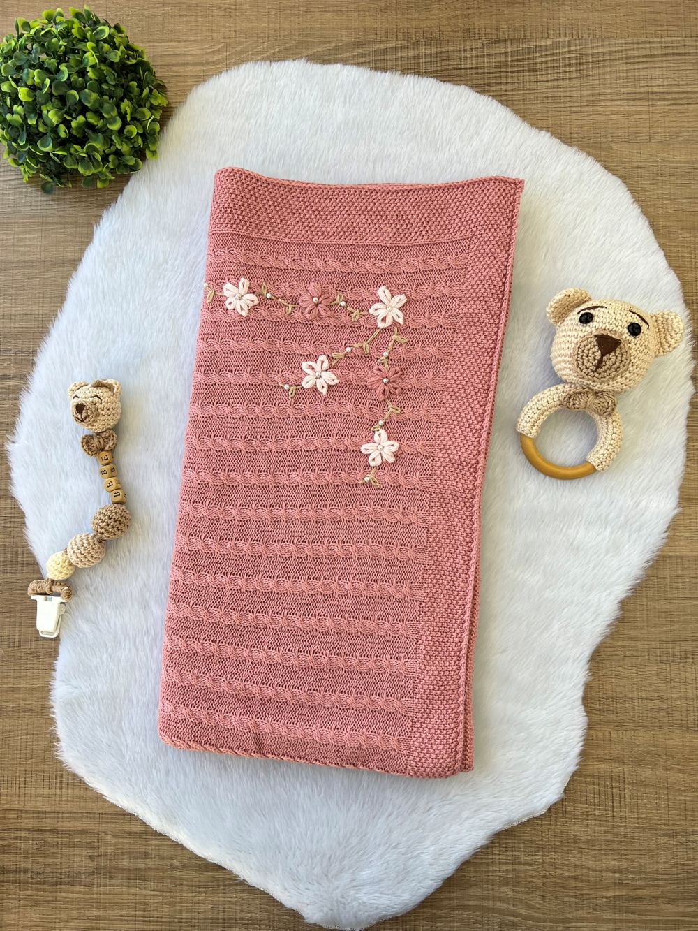 KIT SAIDA MATERNIDADE AURORA ROSE 6 PEÇAS