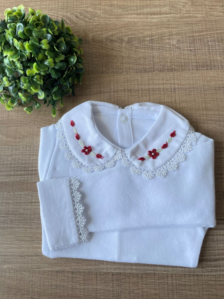 KIT SAIDA MATERNIDADE AURORA VERMELHA 6 PEÇAS