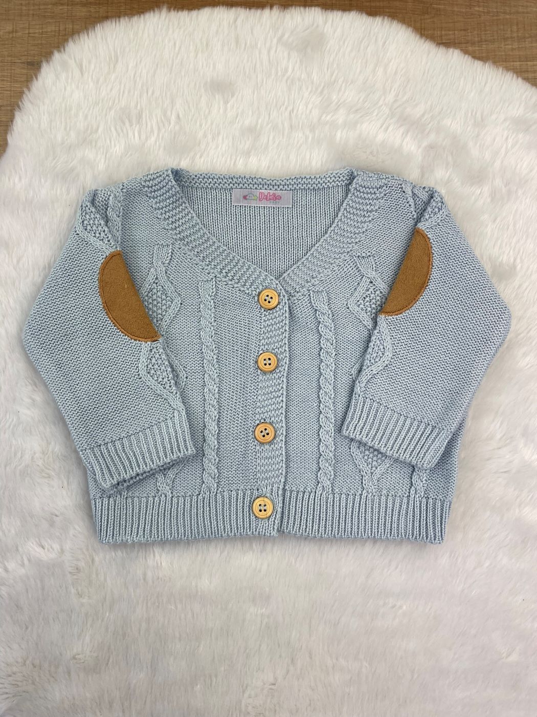 KIT SAIDA MATERNIDADE GAEL AZUL BEBE URSO 5 PEÇAS
