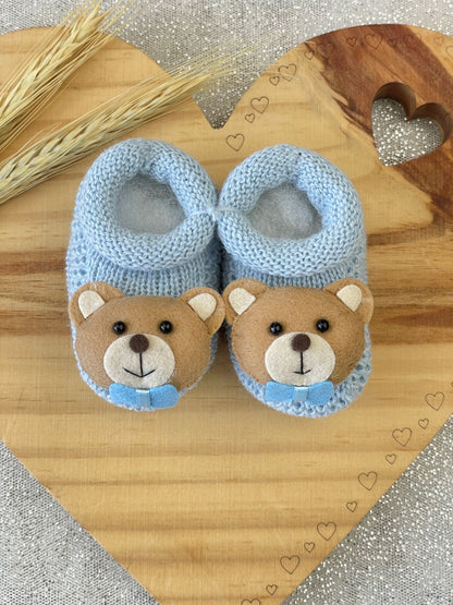 KIT SAIDA MATERNIDADE GAEL AZUL BEBE URSO 5 PEÇAS