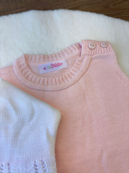 KIT SAIDA MATERNIDADE HELENA ROSA CLARO 6 PEÇAS PERSONALIZADO