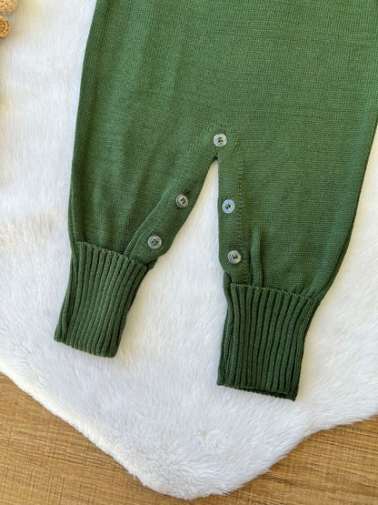 KIT SAIDA MATERNIDADE ISAQUE VERDE MILITAR 5 PEÇAS