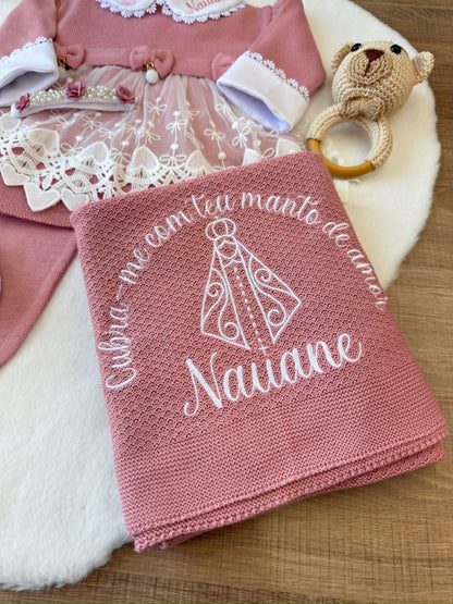 KIT SAIDA MATERNIDADE NICOLLE ROSE 6 PEÇAS (RENDA CORAÇÃO)
