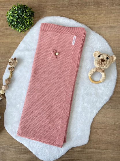 KIT SAIDA MATERNIDADE NICOLLE ROSE 6 PEÇAS (RENDA CORAÇÃO)