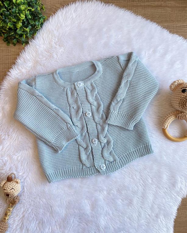KIT SAIDA MATERNIDADE VICENTE AZUL BEBE URSO 6 PEÇAS