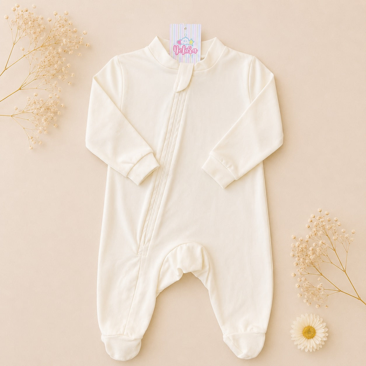 MACACÃO BEBÊ COM ZÍPER E PÉ FECHADO - ESTAMPAS EXCLUSIVAS