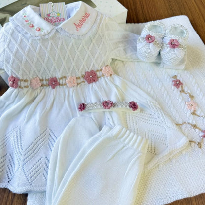 SAIDA DE MATERNIDADE AURORA KIT COMPLETO 6 PÇS