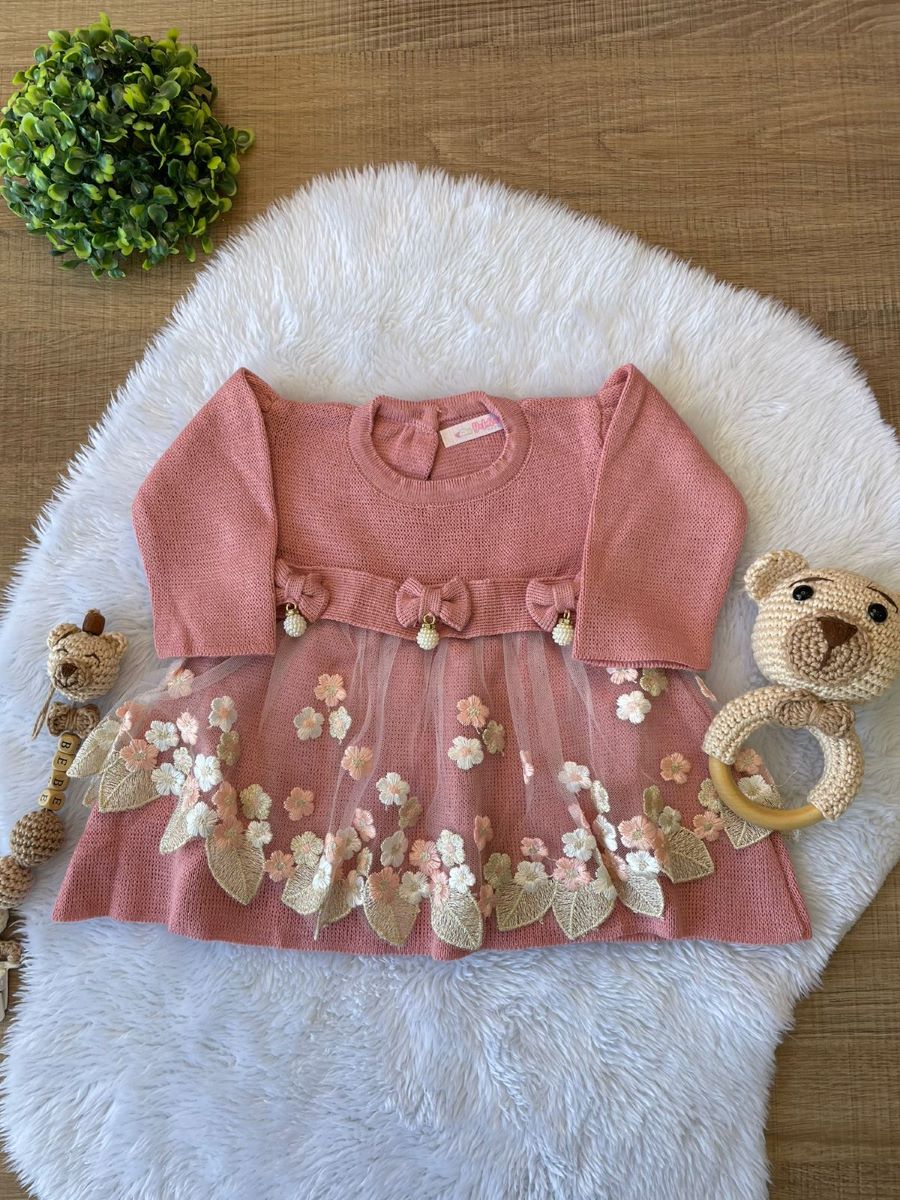 SAIDA MATERNIDADE LUXO ROSE NICOLLE 3 PEÇAS (RENDA FLORAL)